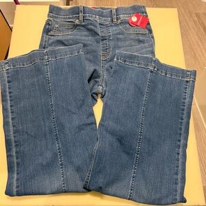 SPANX Tall Women's Seamed Front Wide Leg Jeans in Blue size Medium BNWT